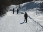 2009-02-28 Savines Le Lac, skien met familie